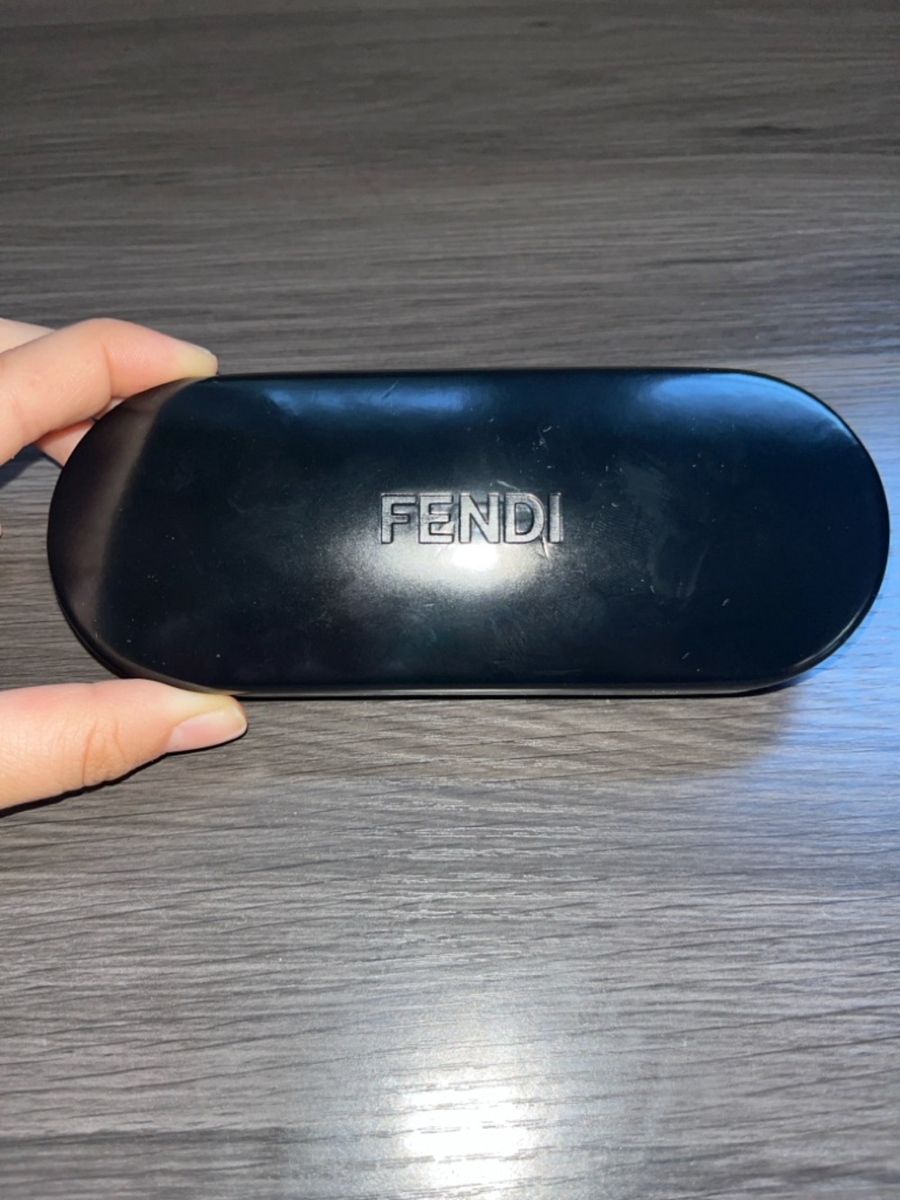 EUC Fendi Rectangular Women Blue with Glitter frame + case - Picture 4 of 10